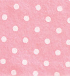 Vilt met stippen Licht Roze - Wit