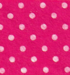 Vilt met stippen Hard Roze- Wit