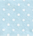 Vilt met stippen Licht Blauw - Wit