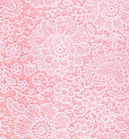 Vilt met print Kant Roze
