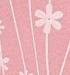Vilt met print Bloemen Roze