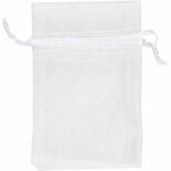 10 Organza Zakjes Wit