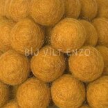 10 Viltkralen Okergeel 22 mm