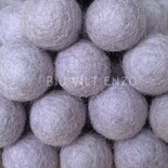 10 Viltkralen Pastel Lila 22mm