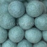 10 Viltkralen Grijsmint 22mm
