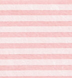 Vilt met print Strepen Roze - Ecru