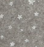 Vilt met Sterren Beige melange- Wit