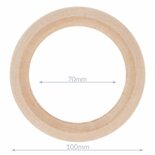 Houten ring 10 cm