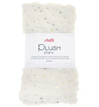 Stof Plush Wit met Sterretjes