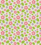 Vilt Lente Bloemen - Off White -Roze