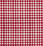 Vilt met Ruitjes Rood - Off White