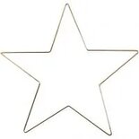 Metalen Ster Goud - 30cm