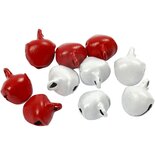 50 Belletjes Rood-Wit 8mm