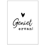 Wenskaart Geniet ervan