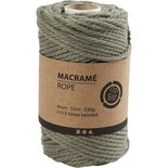 Macramé koord Olijf - 4mm