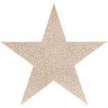 6 Vilt Sterren Glitter Goud