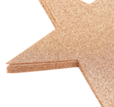 6 Vilt Sterren Glitter Goud