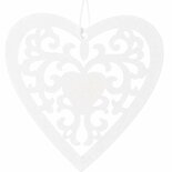 Deco Hanger Wit Hartje