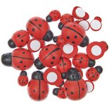 24 Houten Lieveheersbeestjes