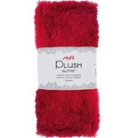 Stof Plush Rood met Glitter