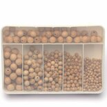 525 Houten Kralen in doos