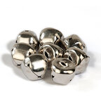 8 Kerstbelletjes Zilver- 15 mm