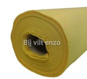 Vilt van de Rol 1mm dik- 90 cm breed GEEL