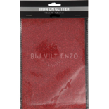 Opstrijkfolie Glitter - Rood