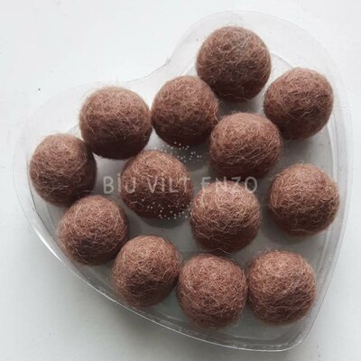 Viltkralen BRUIN, 10 stuks