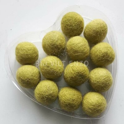 Viltkralen APPELGROEN, 10 stuks