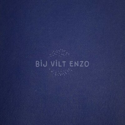 Plakvilt 90 cm breed - per hele meter Blauw