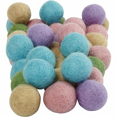Viltkralen Pastel Harmony, 64 stuks