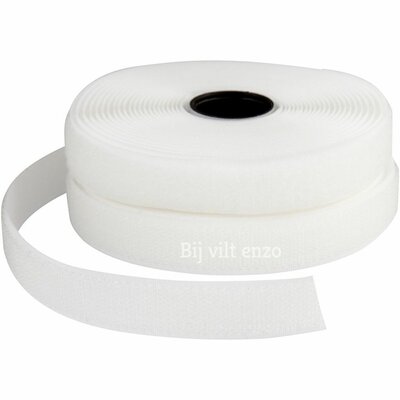 Klittenband Wit - Naaibaar ca. 95 cm