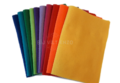 Viltpakket Regenboog - 20 lapjes