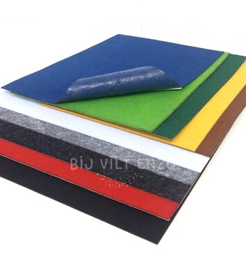 Plakvilt Assortiment Lapjes - 10 kleuren