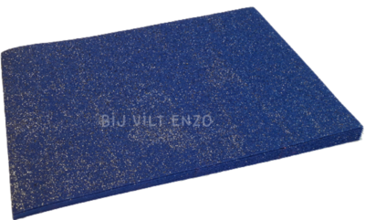 Glitter Vilt BLAUW