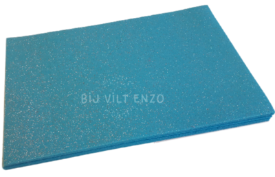 Glitter Vilt TURKOOIS