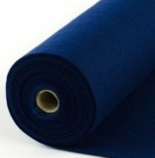 Vilt Kobalt Blauw van de Rol - 90 cm breed