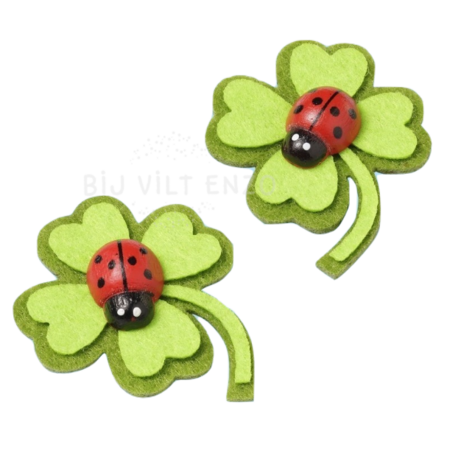 6 Klavertjes van vilt