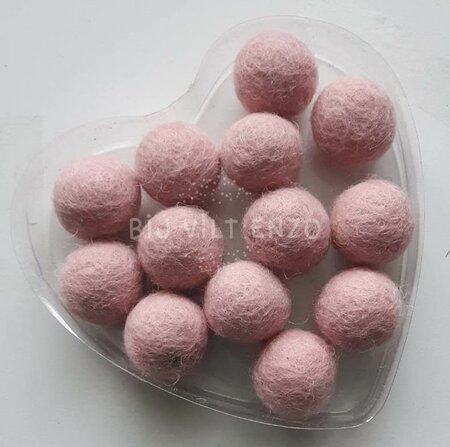 Viltkralen ZACHT ROZE, 10 stuks