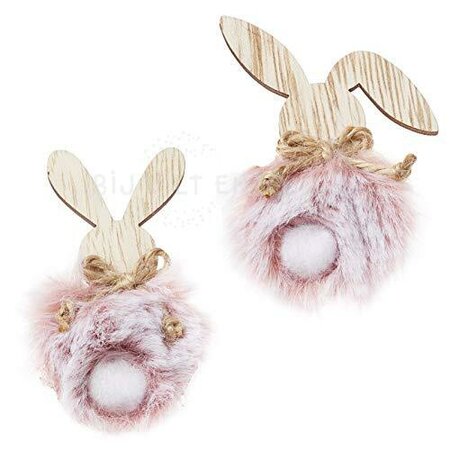 2 Haasjes met Pluche ROZE