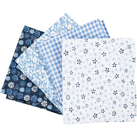 Bundel Patchwork Stof Blauw