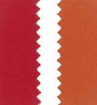Kunstleer Fluweel Oranje - Rood