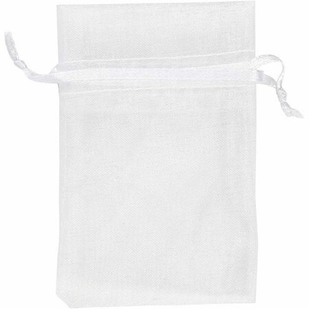 10 Organza Zakjes Wit
