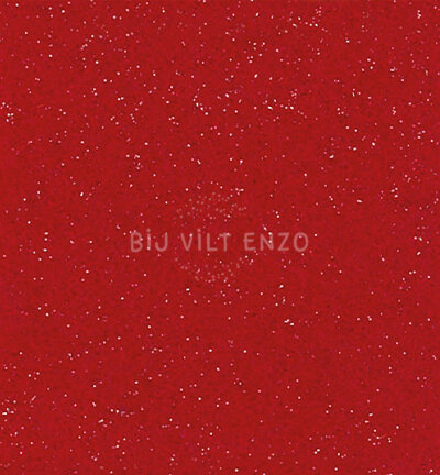 Glittervilt 30x40 cm Rood