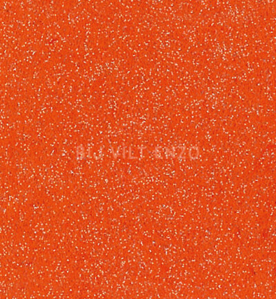 Glittervilt 30x40 cm Oranje