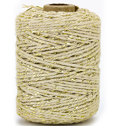 Koord Twist Lurex Taupe-Goud