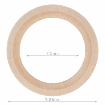 Houten ring 10 cm