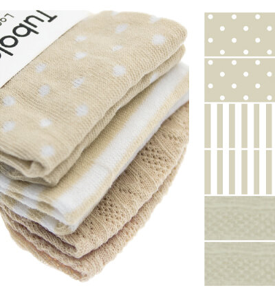 Set Rondgebreide Tube - Beige