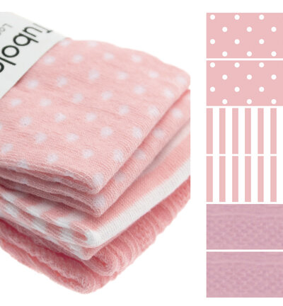 Set Rondgebreide Tube - Roze